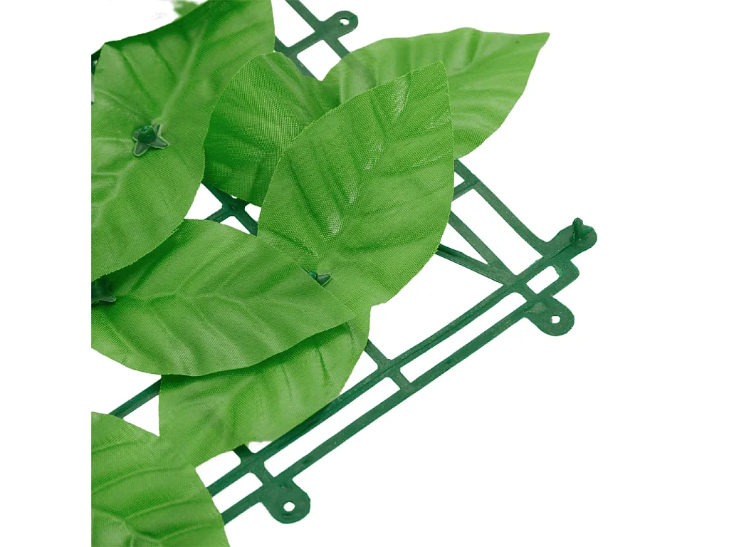 Écran de balcon avec feuilles vert 200x100
