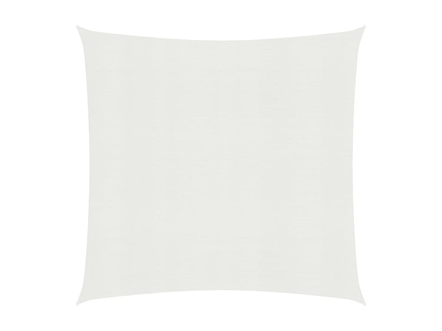 Voile d'ombrage 160 g-m² Blanc 2,5x2,5 m PEHD