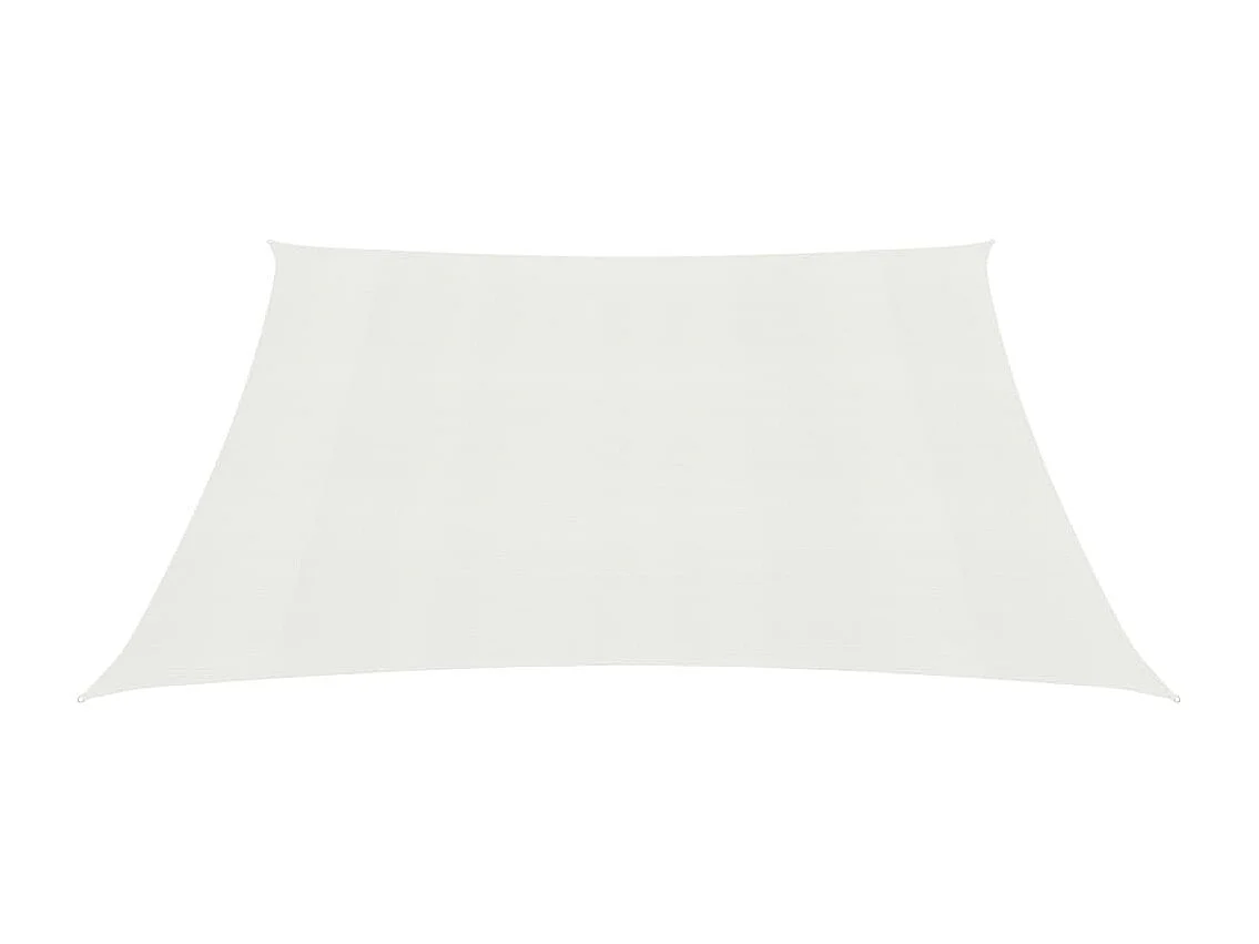 Voile d'ombrage 160 g-m² Blanc 2,5x2,5 m PEHD