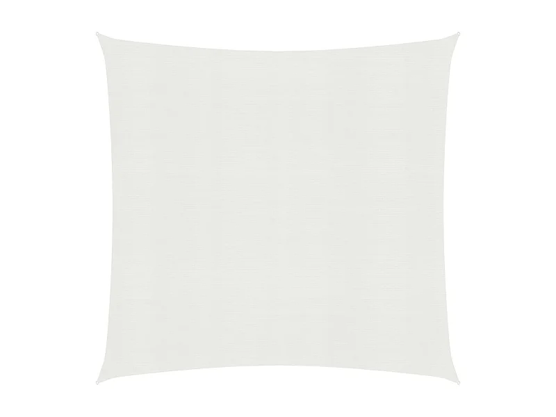 Voile d'ombrage 160 g-m² Blanc 2,5x2,5 m PEHD