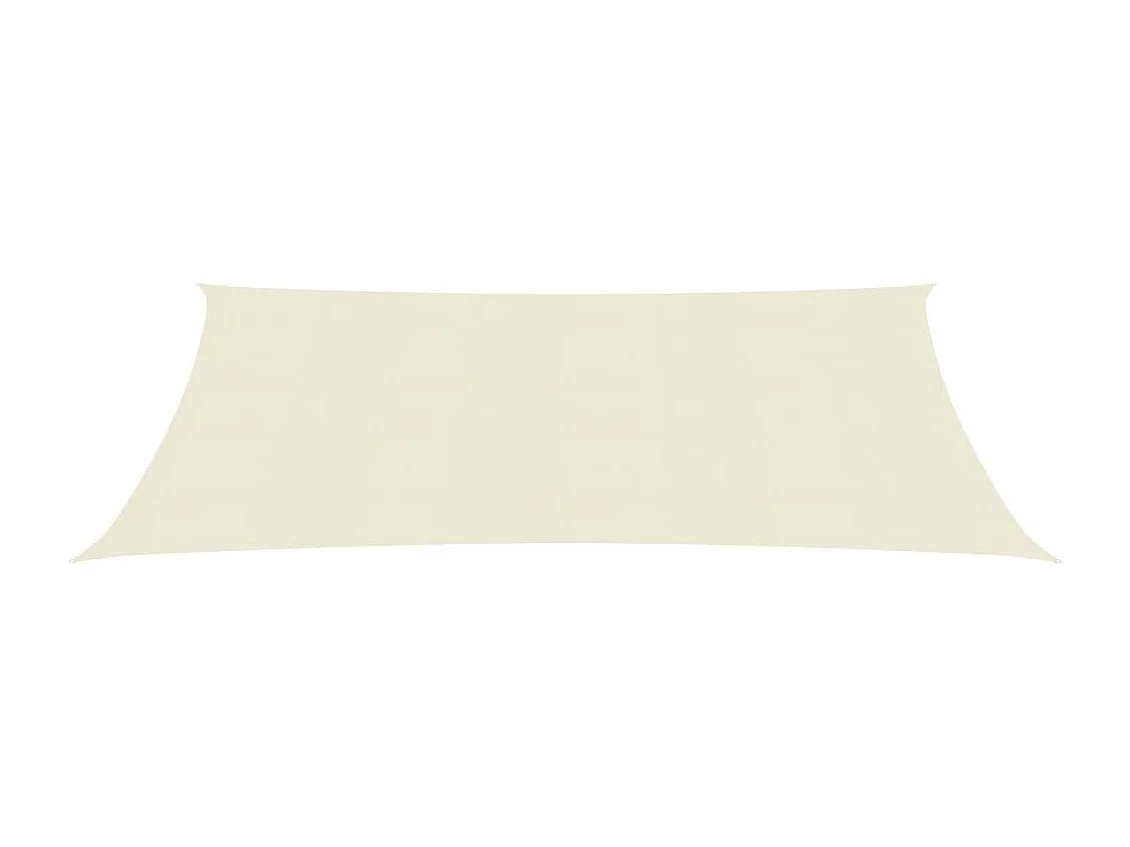 Voile d'ombrage 160 g-m² Crème 6x7 m PEHD