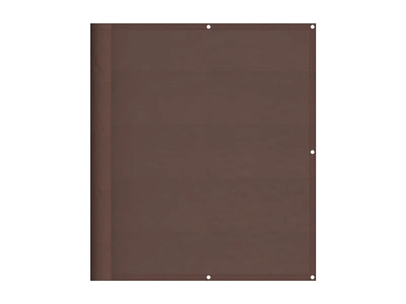 Écran de balcon marron 120x700 100% polyester oxford