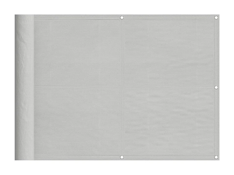 Écran de balcon gris clair 75x500 100% polyester oxford