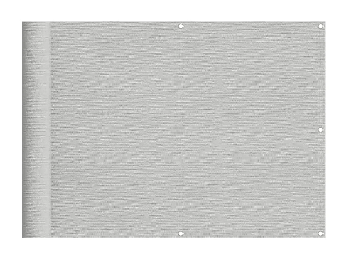 Écran de balcon gris clair 75x500 100% polyester oxford