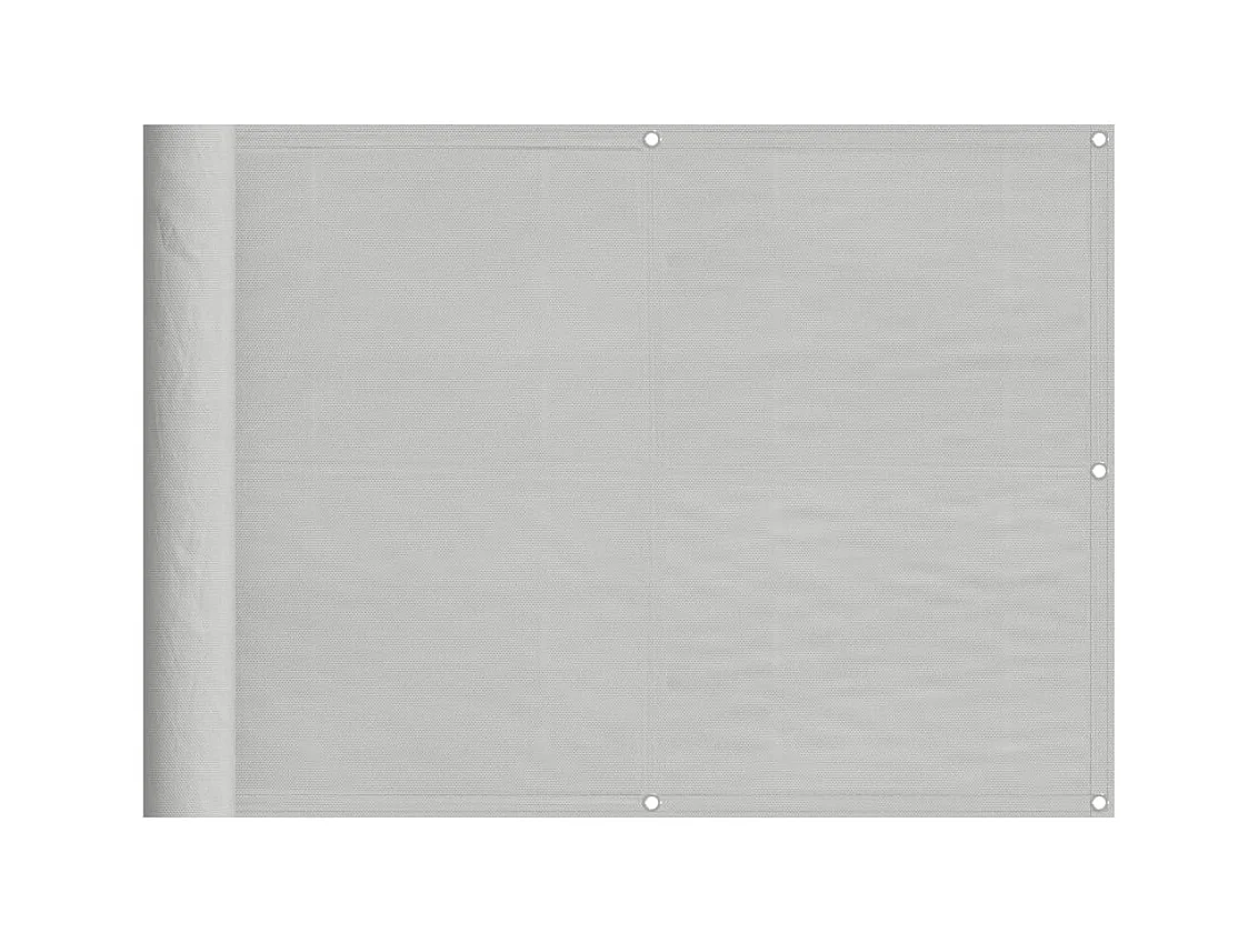 Écran de balcon gris clair 75x500 100% polyester oxford