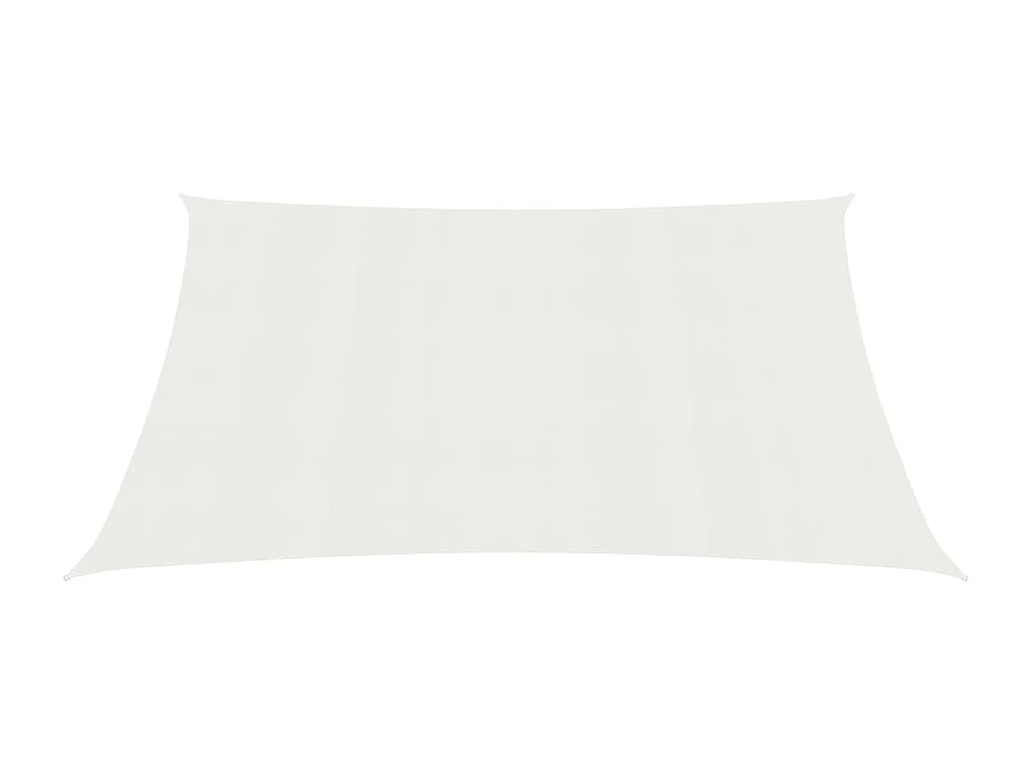 Voile d'ombrage 160 g-m² Blanc 2,5x3 m PEHD
