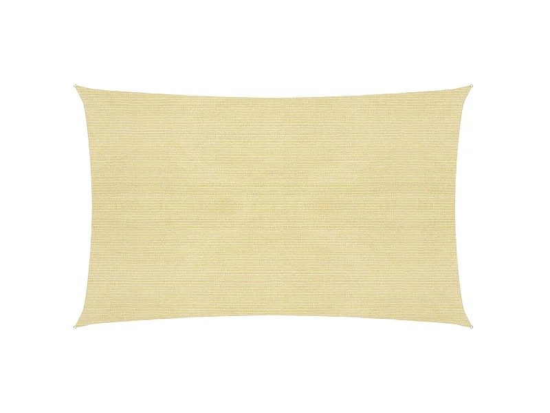 Voile d'ombrage 160 g-m² Beige 2x4,5 m PEHD