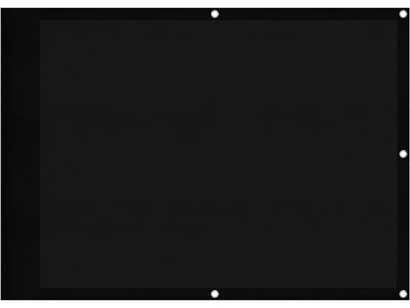 Écran de balcon noir 75x700 100% polyester oxford