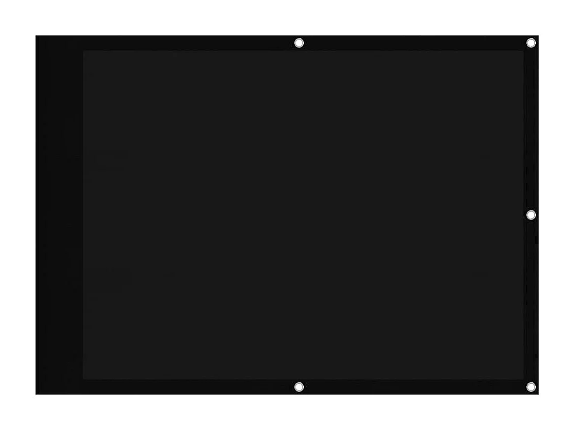 Écran de balcon noir 75x800 100% polyester oxford