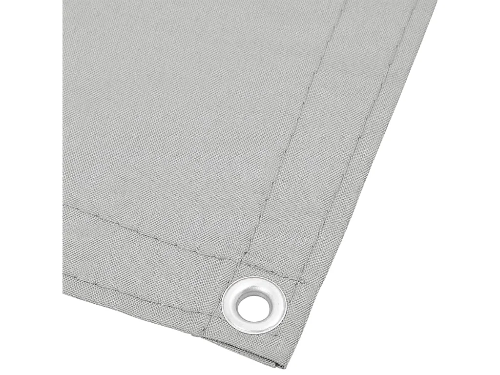 Écran de balcon gris clair 120x500 100% polyester oxford