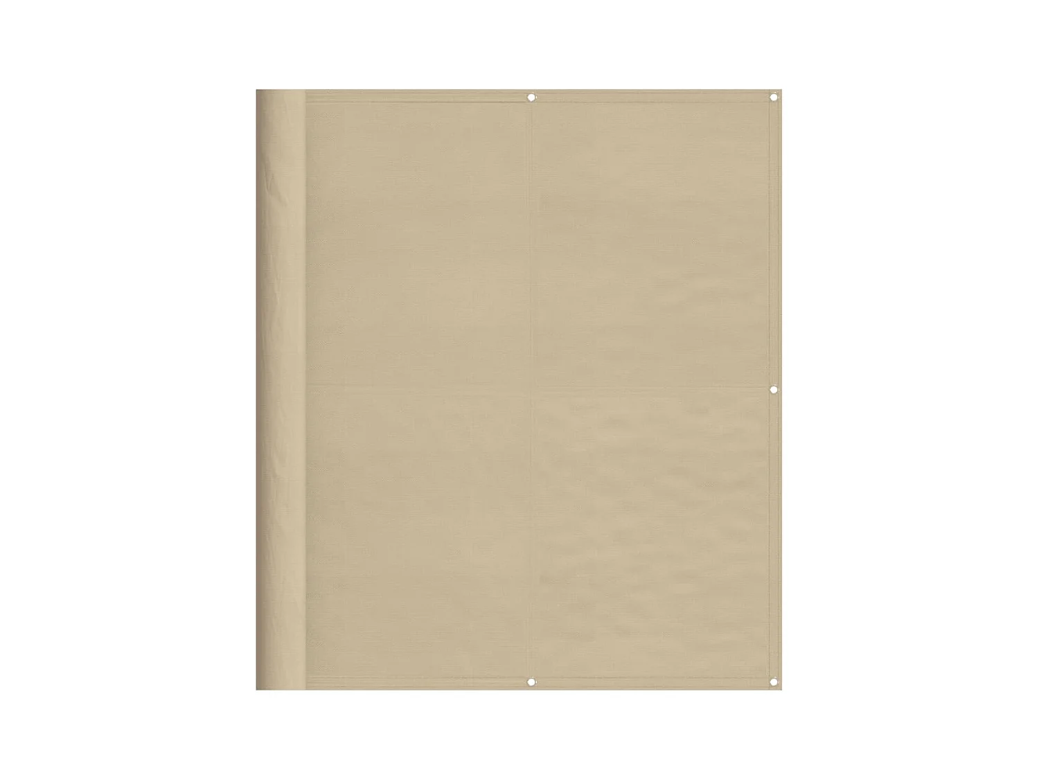 Écran de balcon beige 120x700 100% polyester oxford