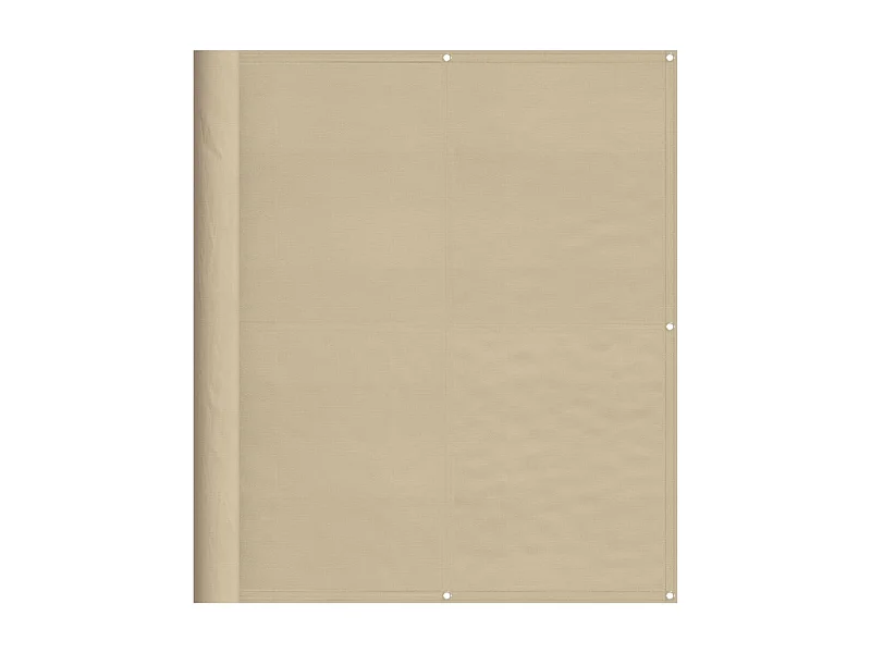 Écran de balcon beige 120x700 100% polyester oxford