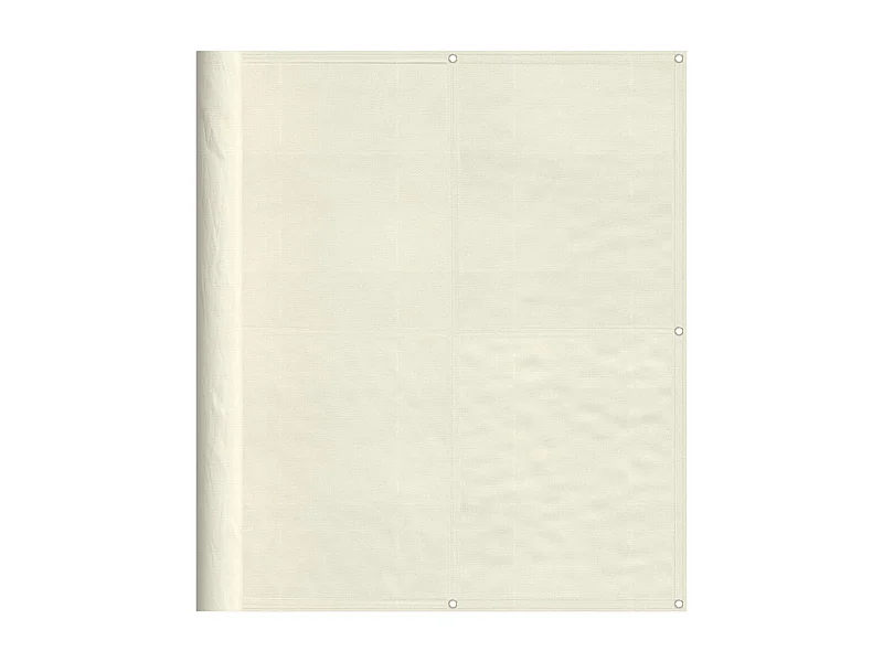 Écran de balcon crème 120x700 100% polyester oxford