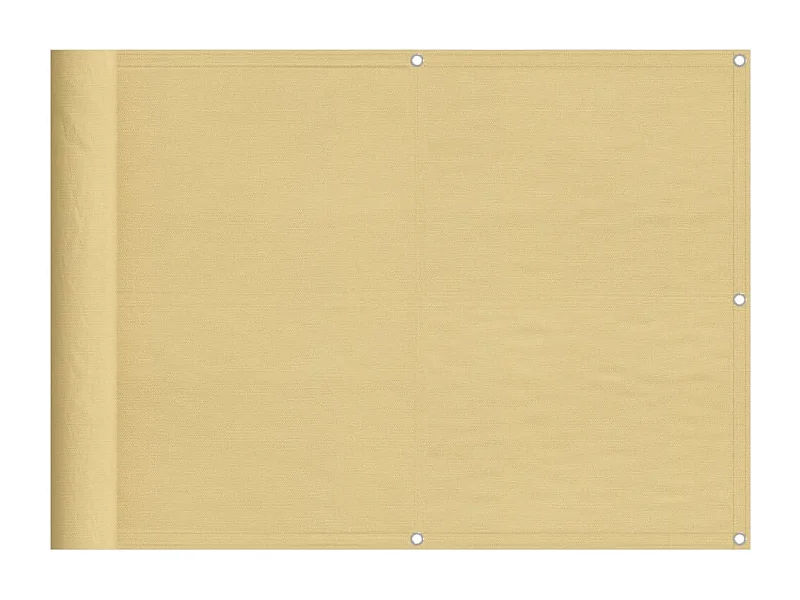 Écran de balcon sable 75x500 100% polyester oxford
