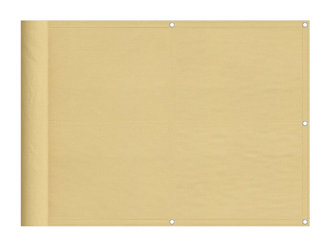 Écran de balcon sable 75x500 100% polyester oxford