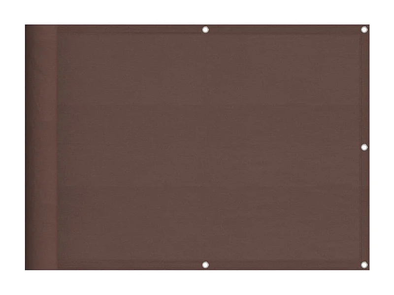 Écran de balcon marron 75x700 100% polyester oxford