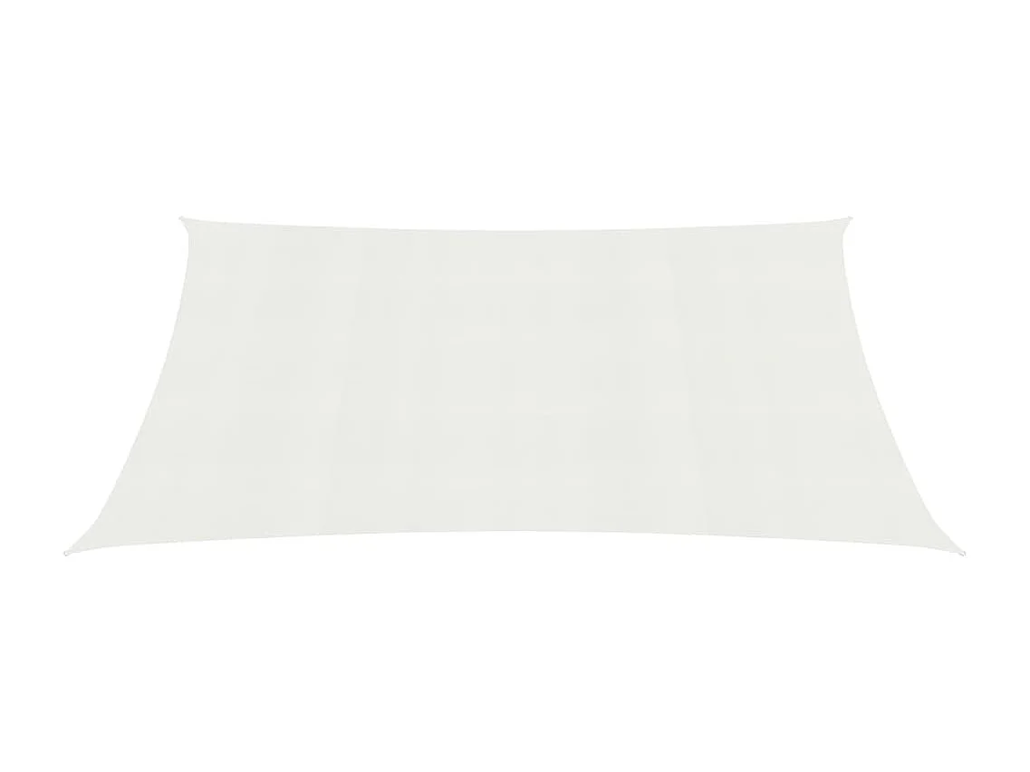 Voile d'ombrage 160 g-m² Blanc 3x6 m PEHD