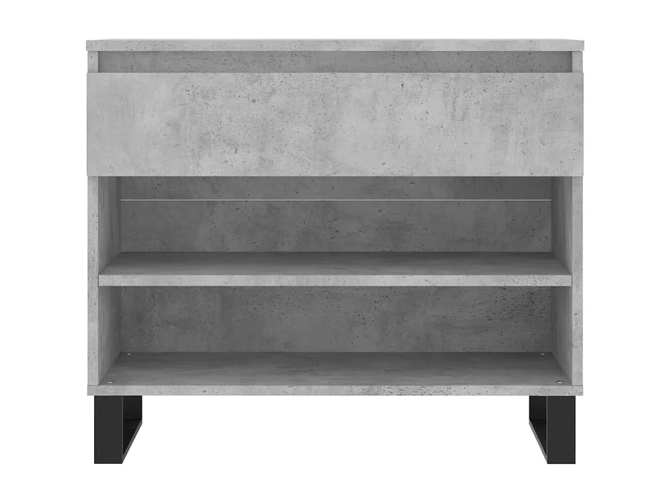 Armoire à chaussures Gris béton 70x36x60 Bois d'ingénierie