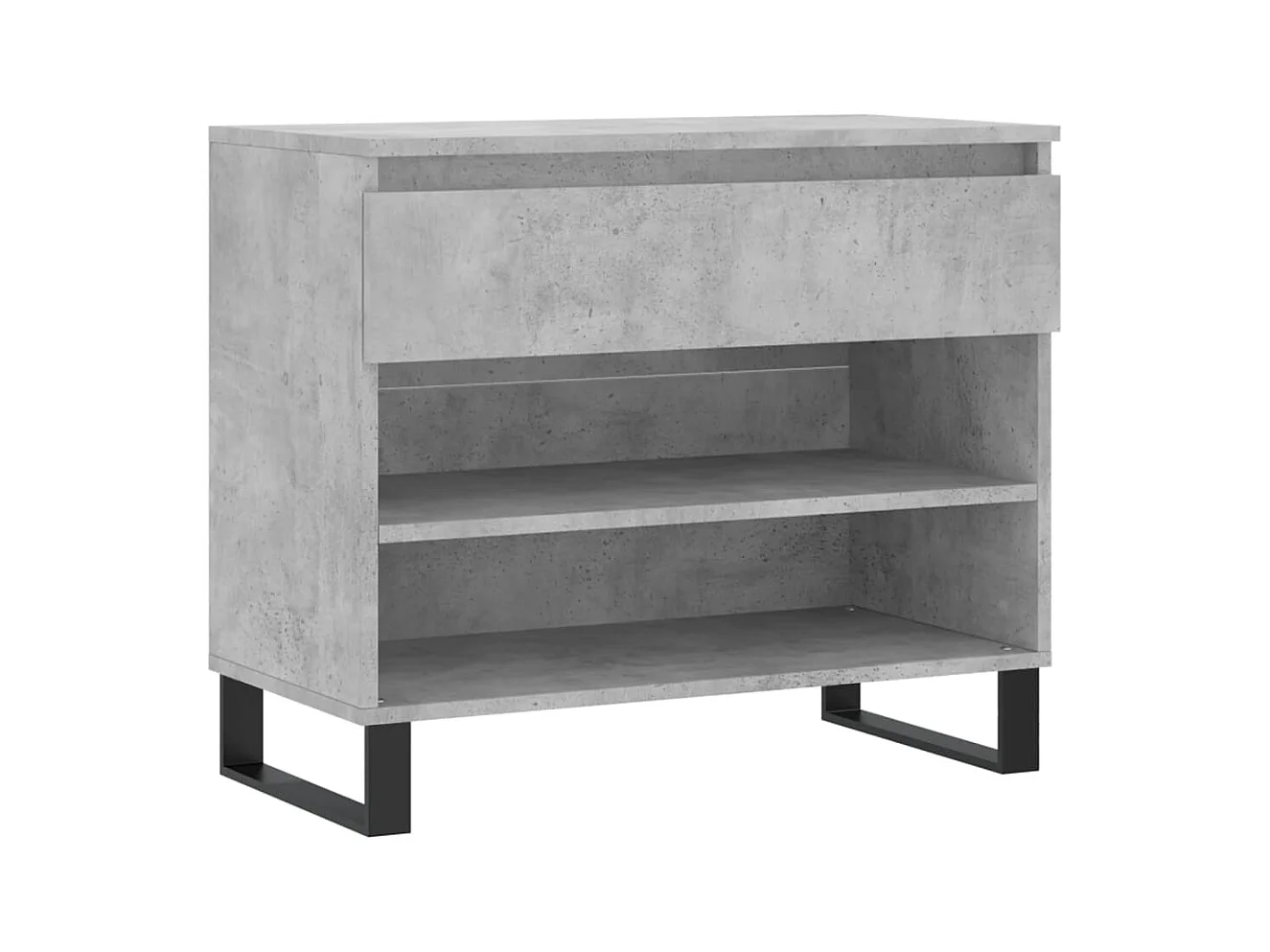 Armoire à chaussures Gris béton 70x36x60 Bois d'ingénierie