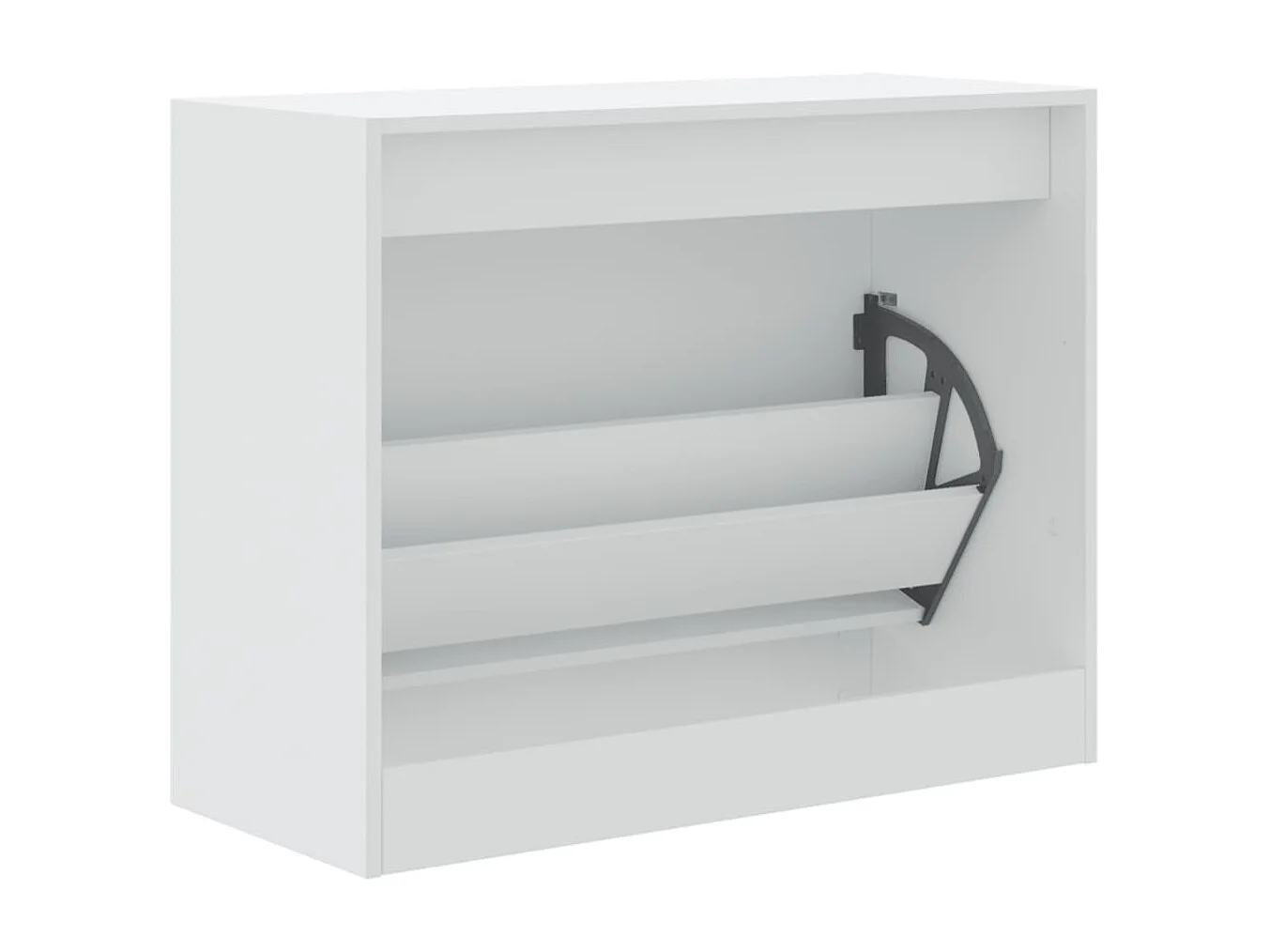 Armoire à chaussures blanc 80x34x63 bois d'ingénierie