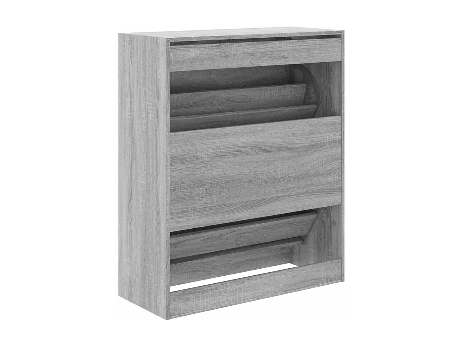 Armoire à chaussures sonoma gris 80x34x96,5 bois d'ingénierie