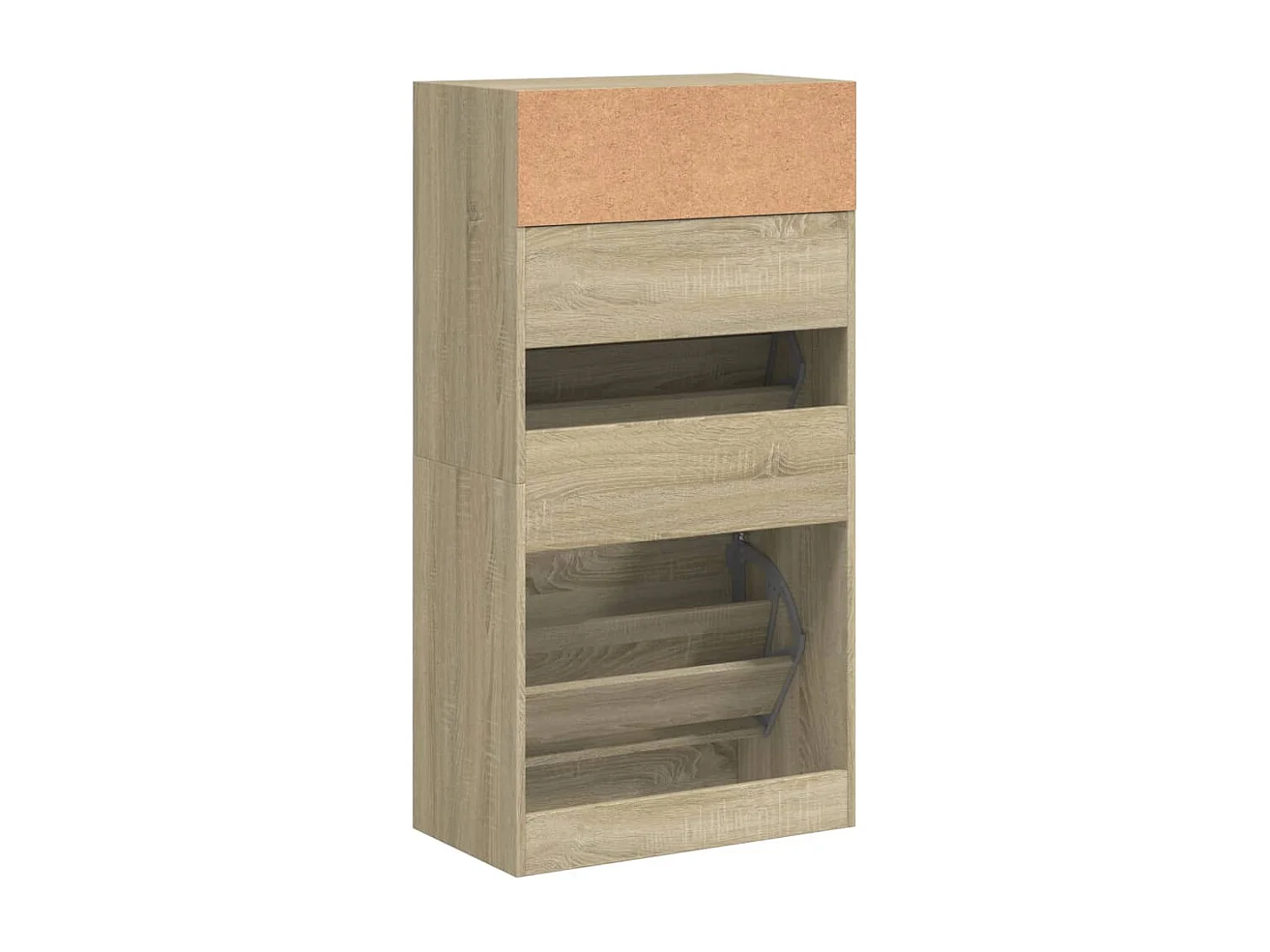 Armoire à chaussures chêne sonoma 60x34x116 Bois d'ingénierie