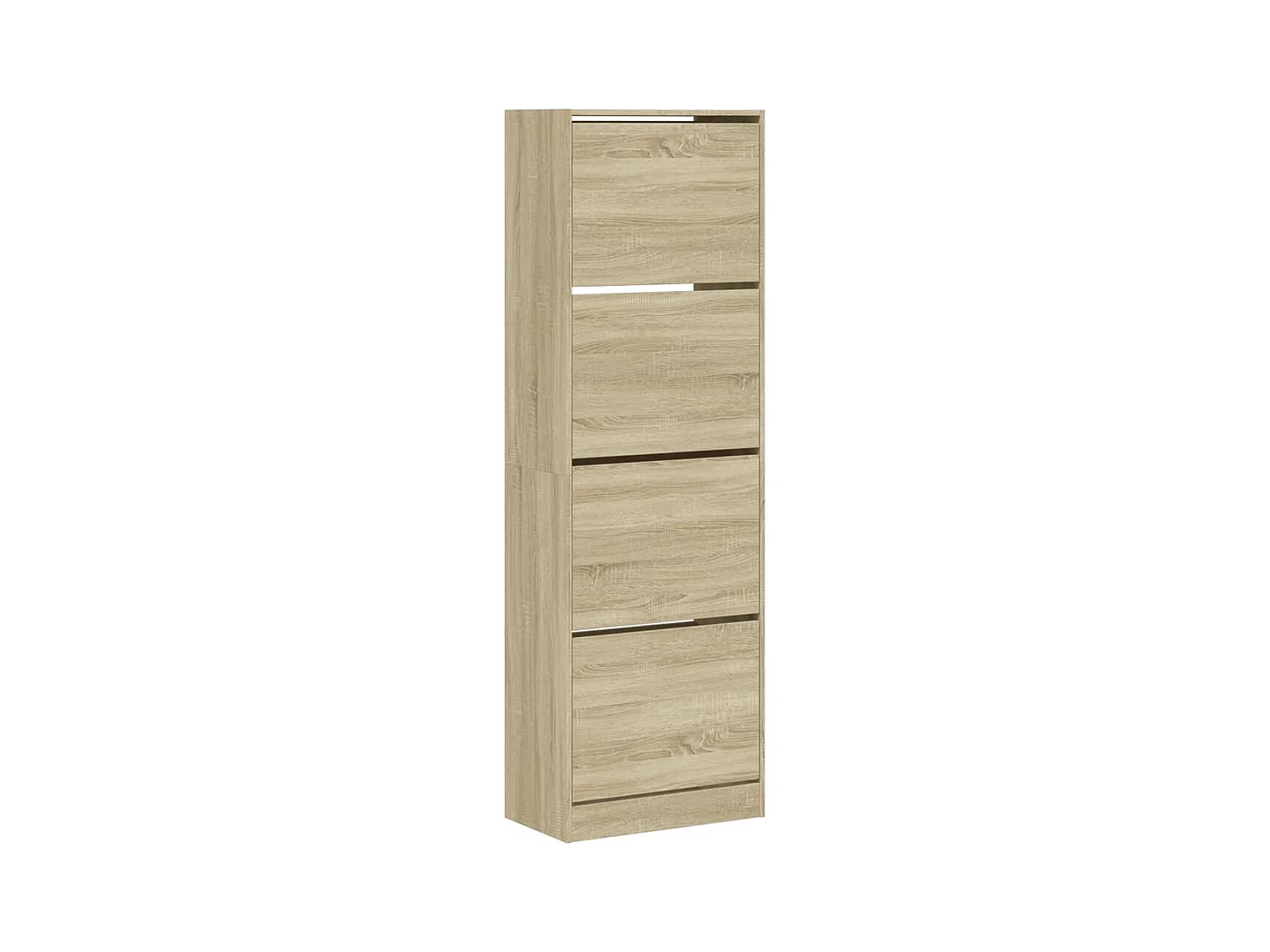 Armoire à chaussures 4 tiroirs rabattables chêne sonoma