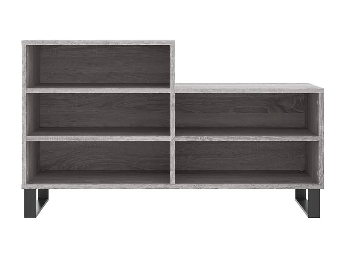 Armoire à chaussures Sonoma gris 102x36x60 Bois d'ingénierie