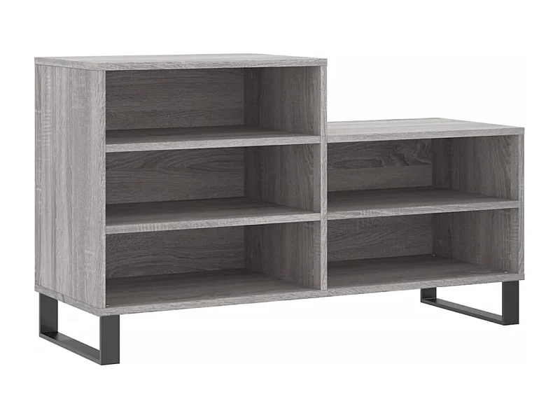 Armoire à chaussures Sonoma gris 102x36x60 Bois d'ingénierie