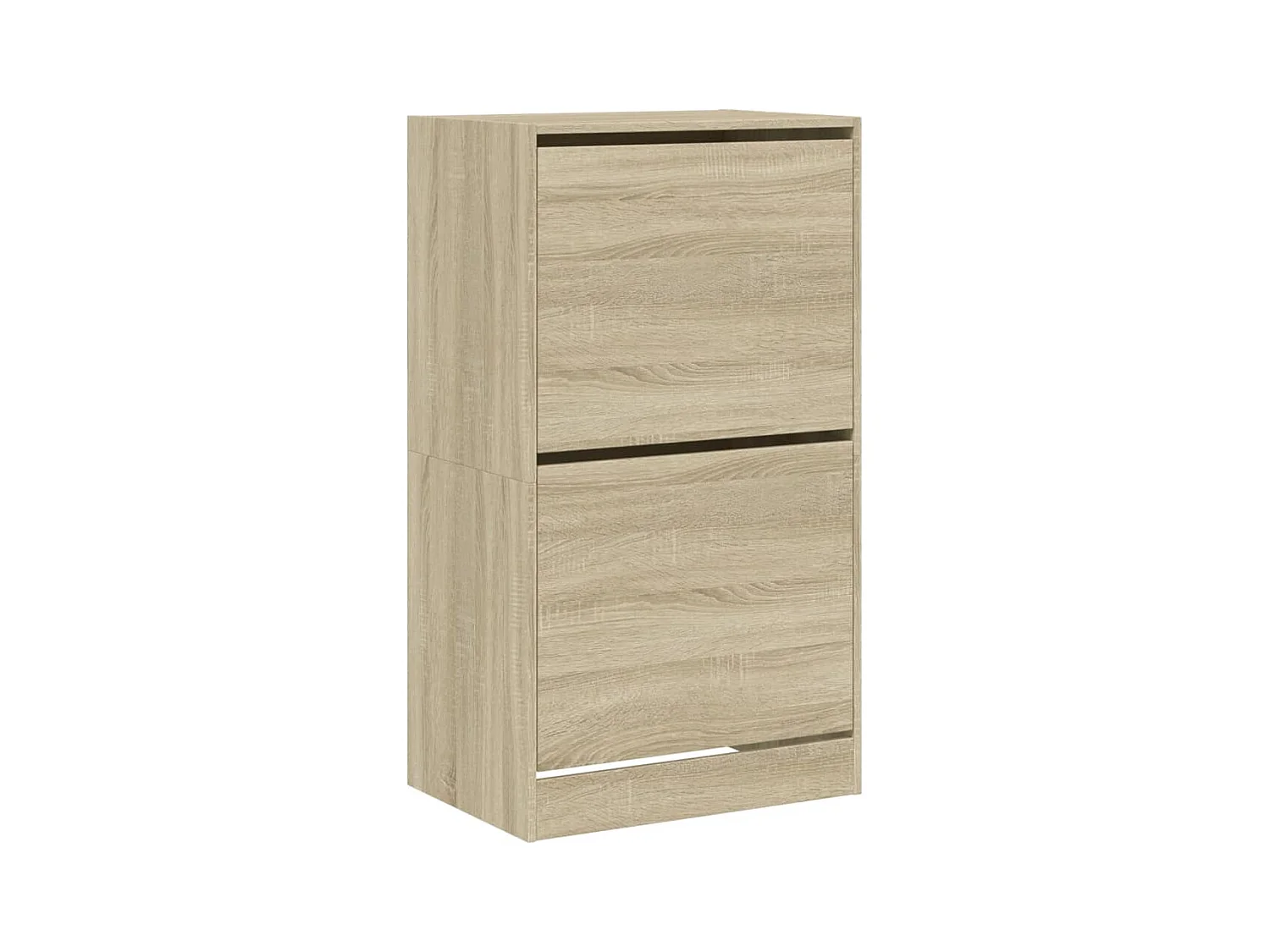 Armoire à chaussures 2 tiroirs rabattables chêne sonoma