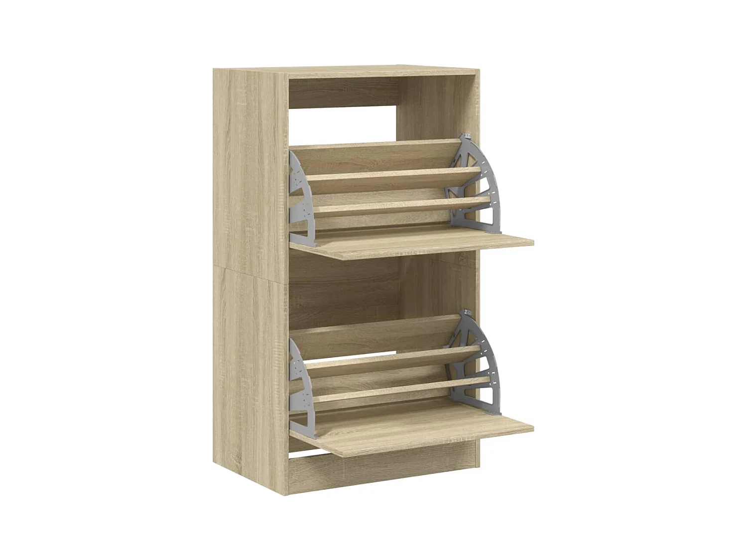 Armoire à chaussures 2 tiroirs rabattables chêne sonoma