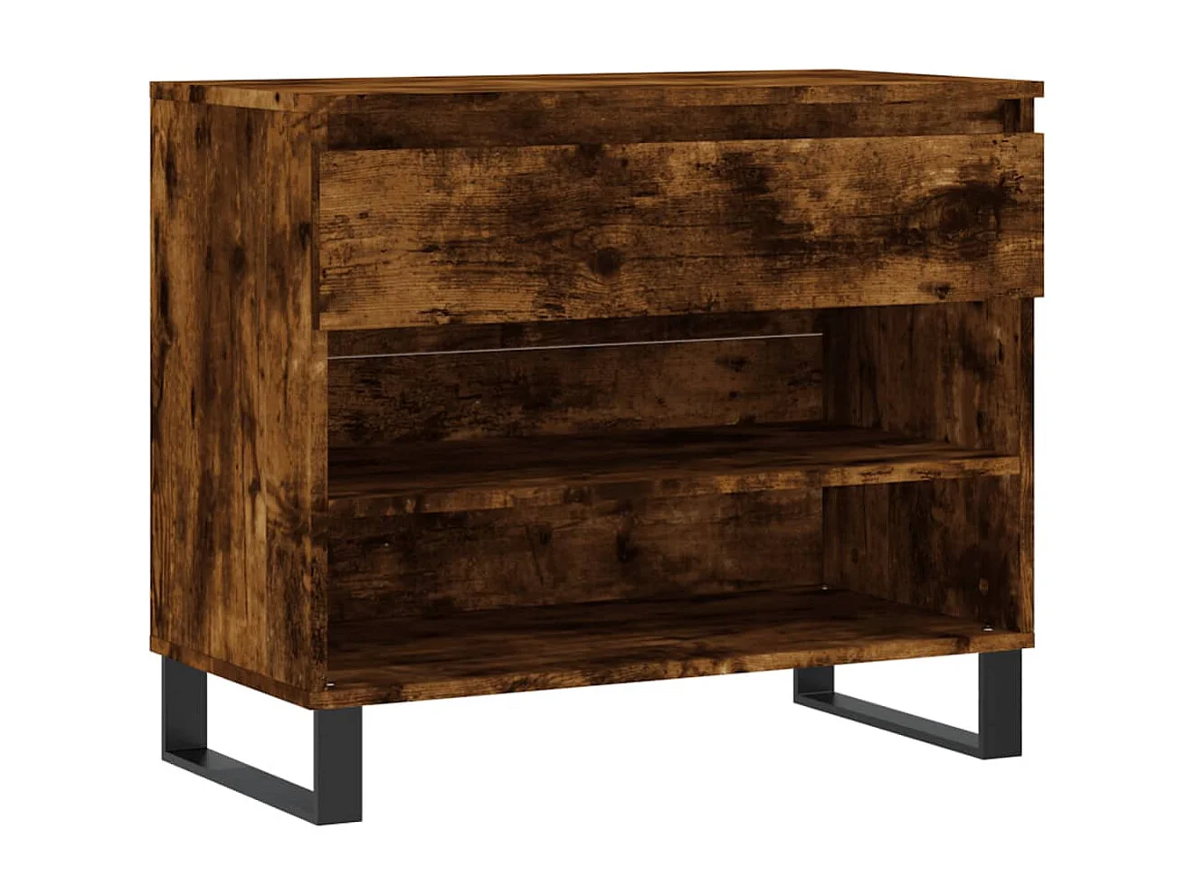 Armoire à chaussures Chêne fumé 70x36x60 Bois d'ingénierie