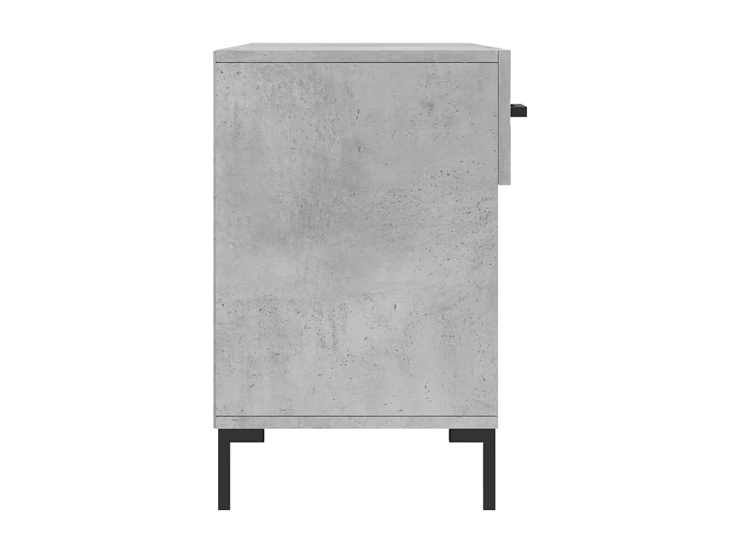 Banc à chaussures gris béton 102x35x55 bois d'ingénierie