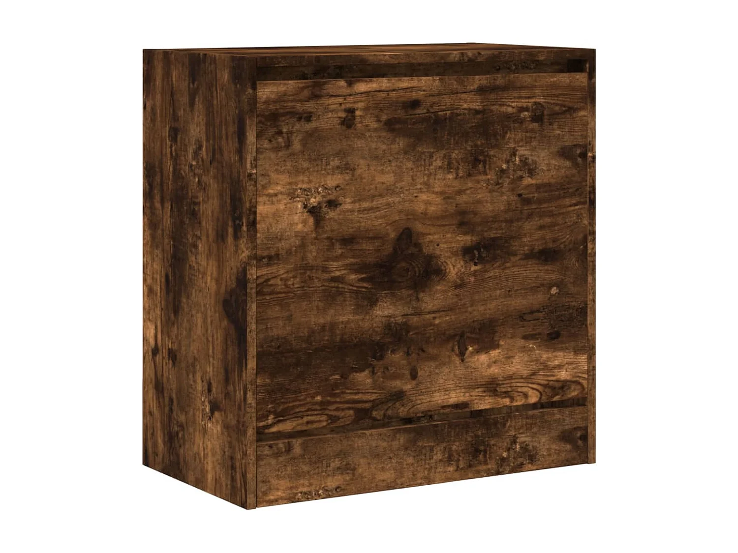 Armoire à chaussures chêne fumé 60x34x63,5 bois d'ingénierie