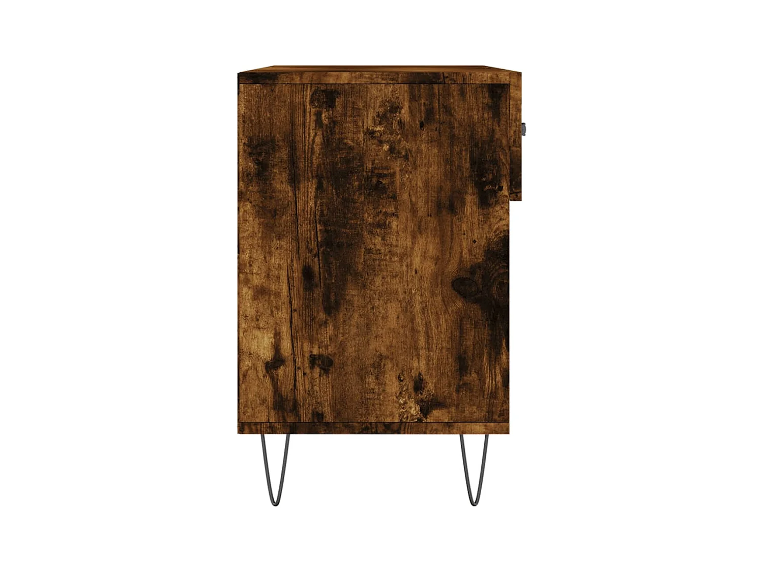 Banc à chaussures chêne fumé 102x35x55 bois d'ingénierie