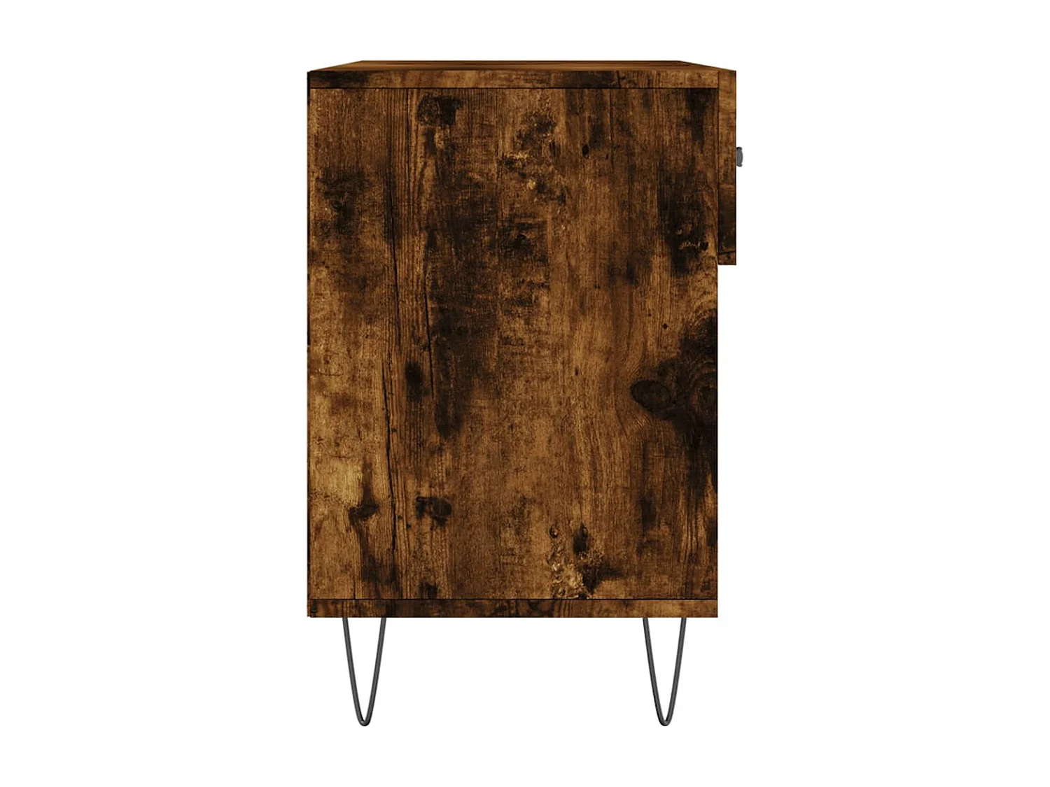 Banc à chaussures chêne fumé 102x35x55 bois d'ingénierie