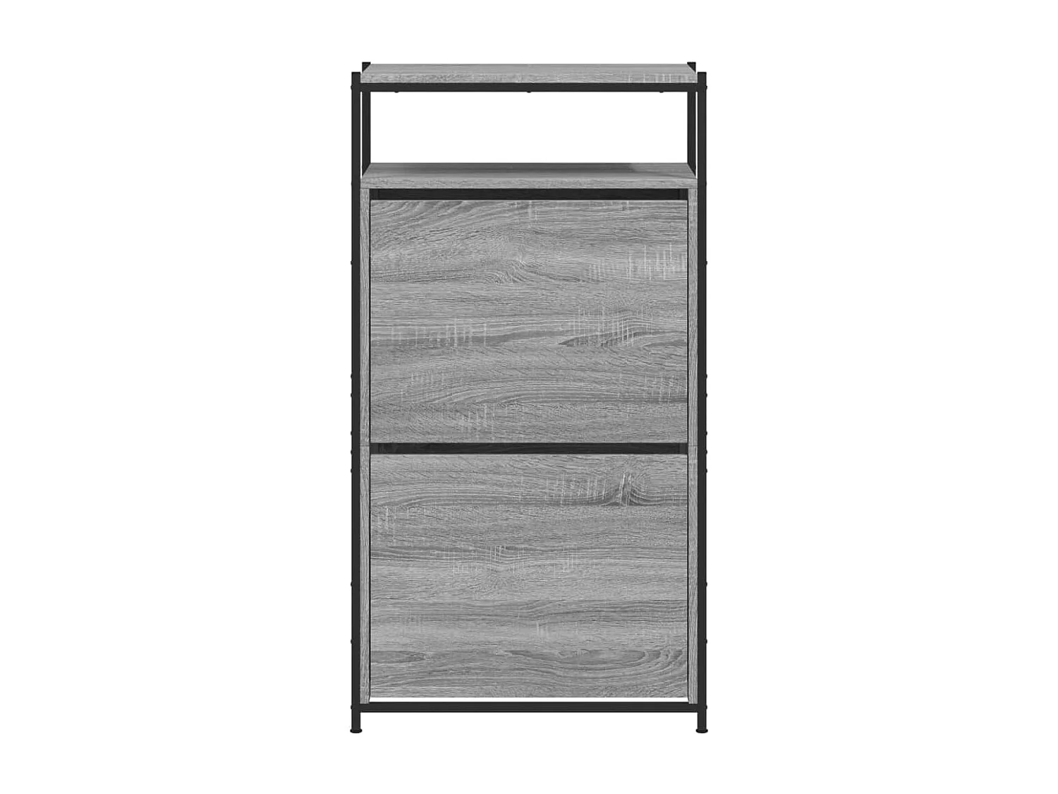 Armoire à chaussures Sonoma gris 60x34x112 Bois d'ingénierie