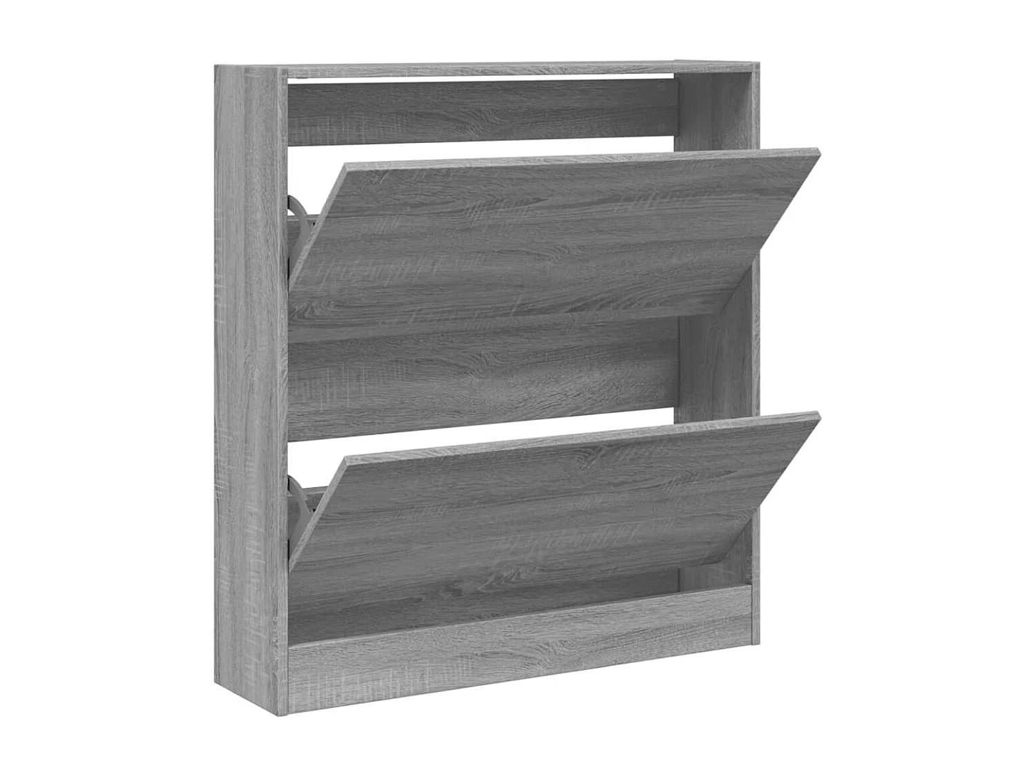 Armoire à chaussures sonoma gris 80x21x87,5 bois d'ingénierie