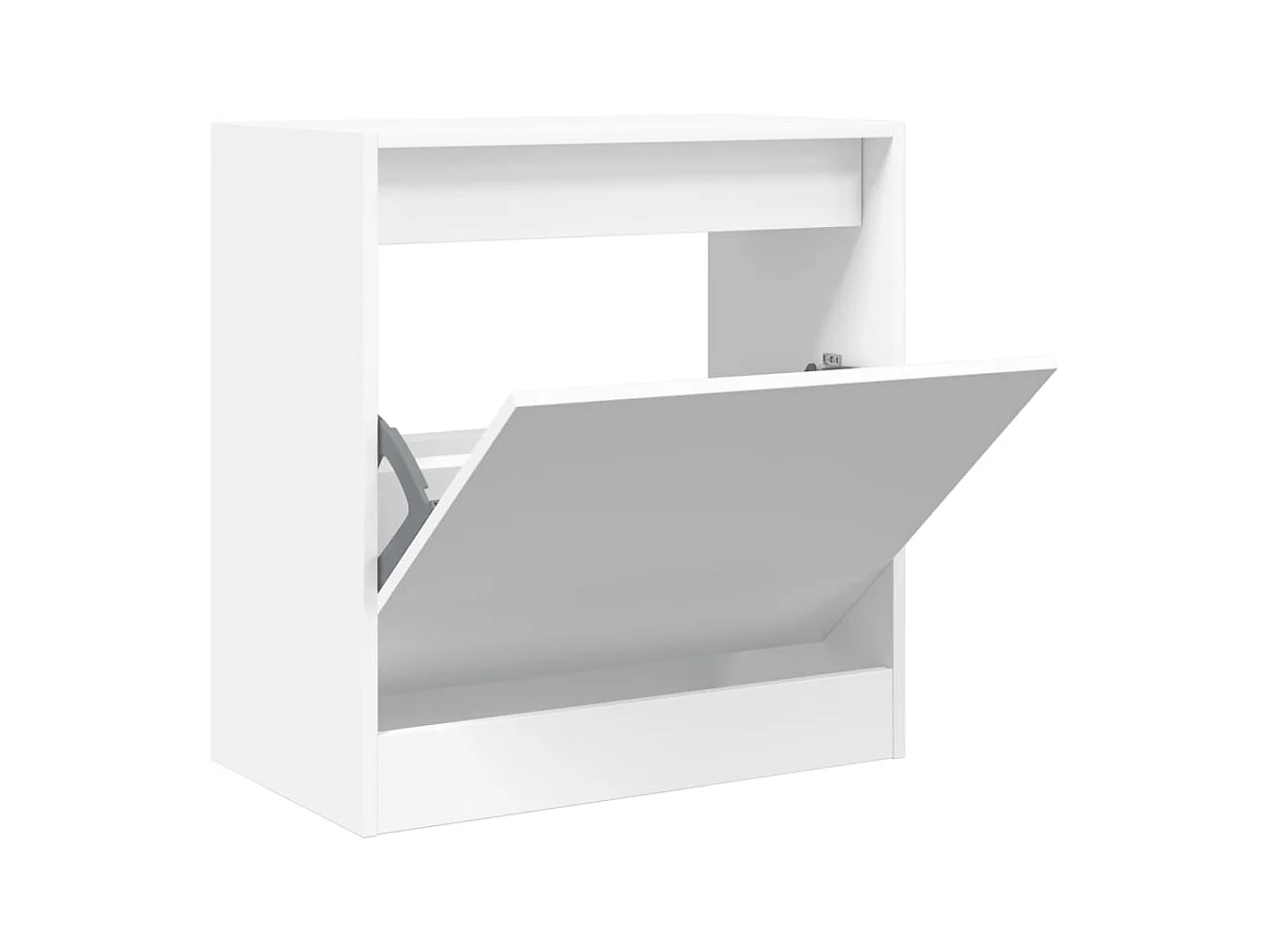 Armoire à chaussures blanc 60x34x63,5 bois d'ingénierie