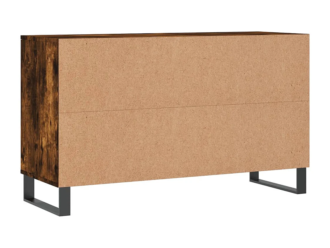 Armoire à chaussures Chêne fumé 102x36x60 Bois d'ingénierie