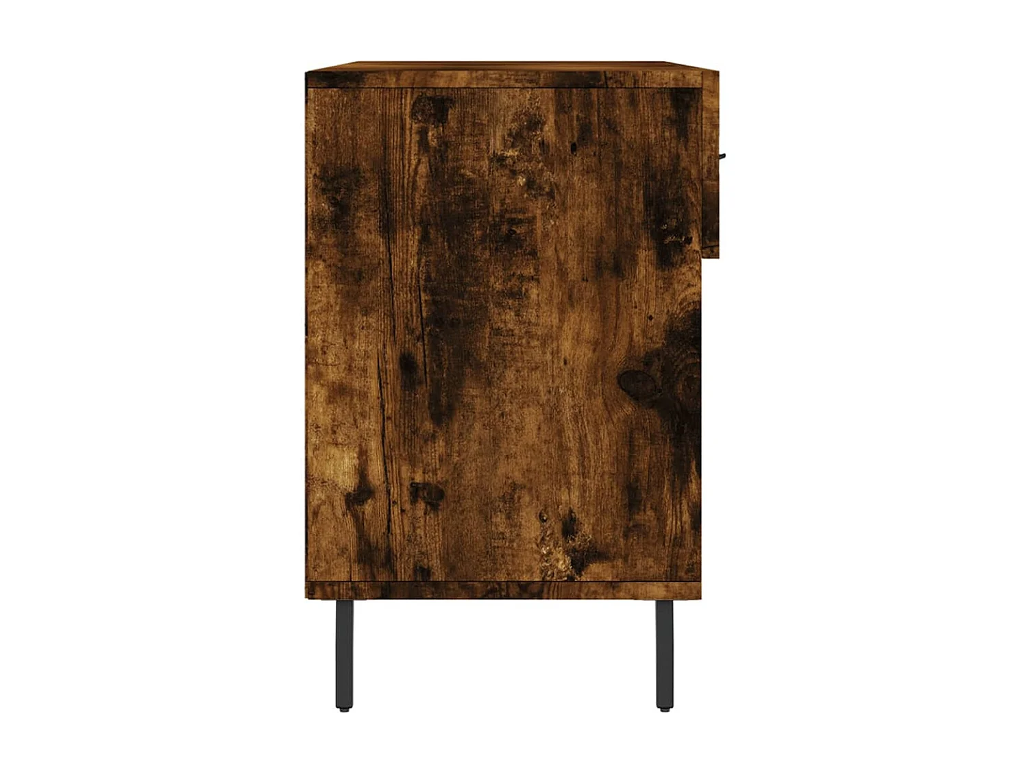 Banc à chaussures chêne fumé 102x35x55 bois d'ingénierie