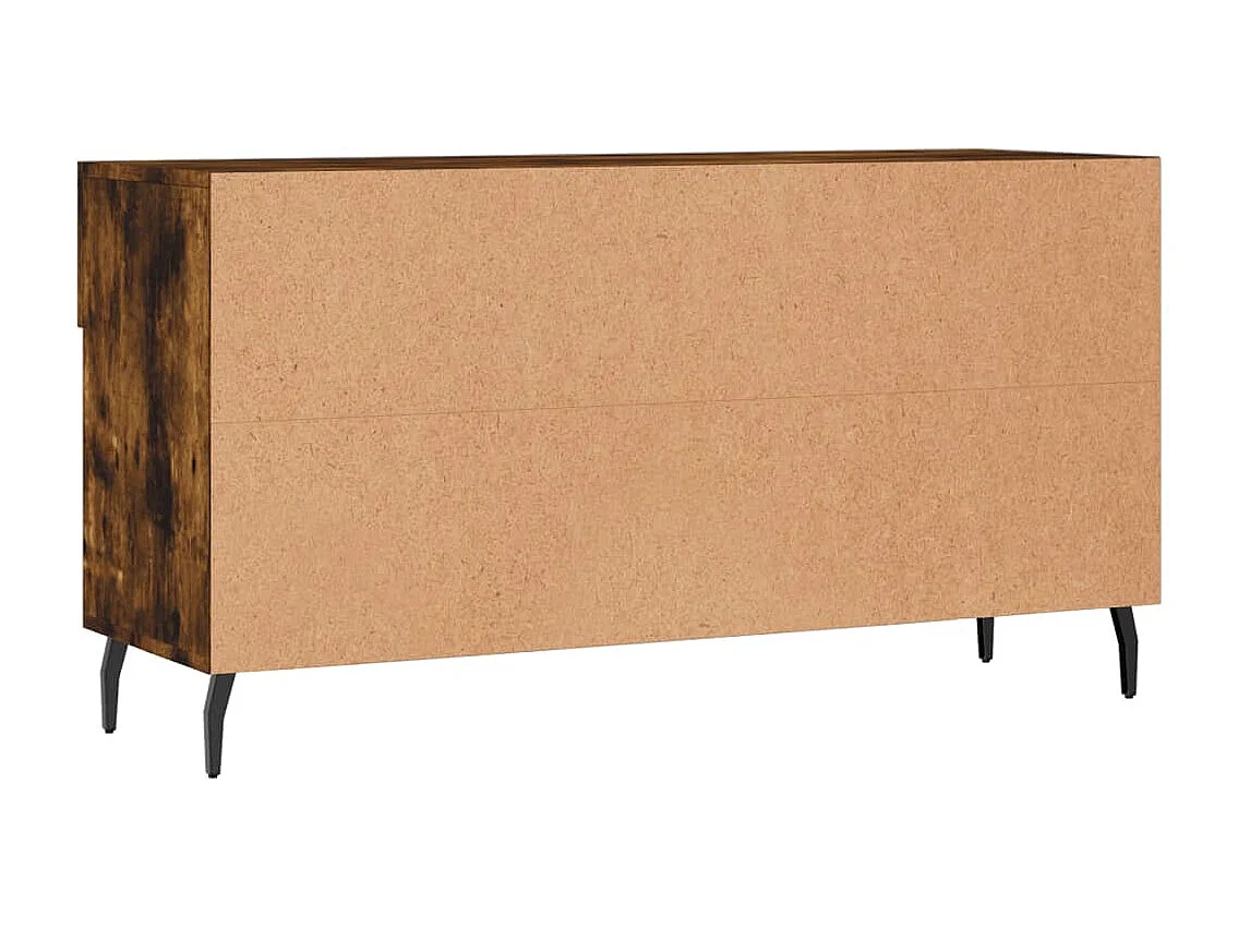 Banc à chaussures chêne fumé 102x35x55 bois d'ingénierie