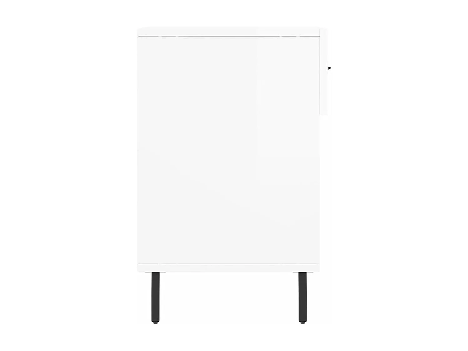 Banc à chaussures blanc brillant 102x35x55 bois d'ingénierie