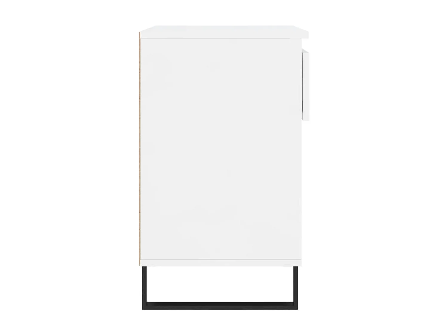 Armoire à chaussure Blanc brillant 70x36x60 Bois ingénierie