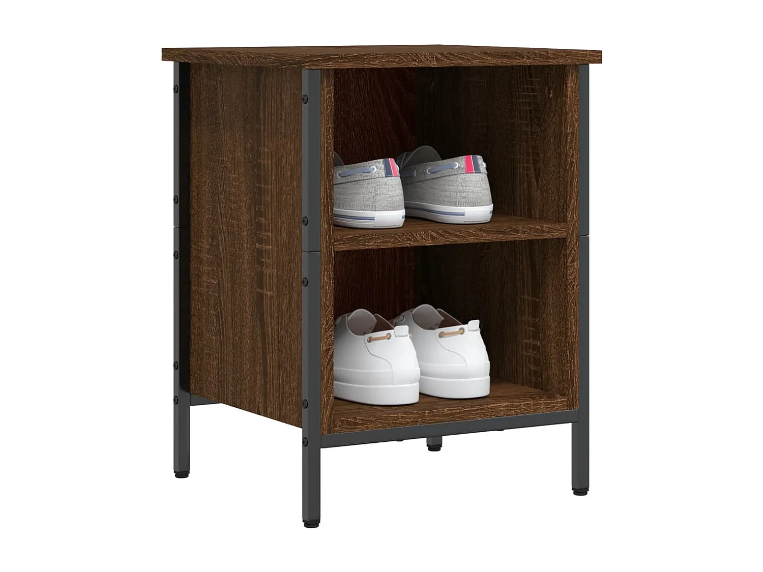 Armoire à chaussures chêne marron 38x35x50 bois d'ingénierie