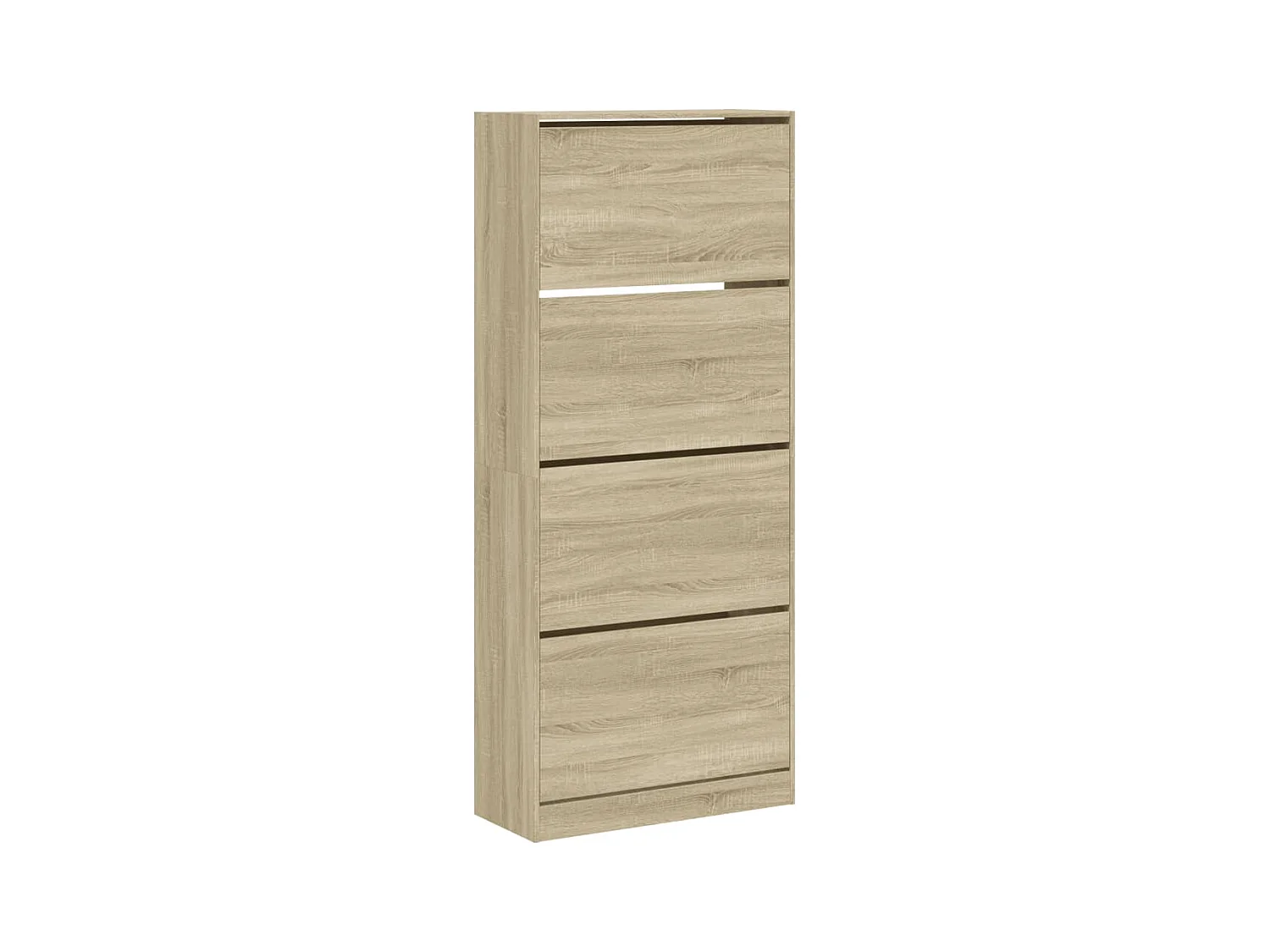 Armoire à chaussures 4 tiroirs rabattables chêne sonoma
