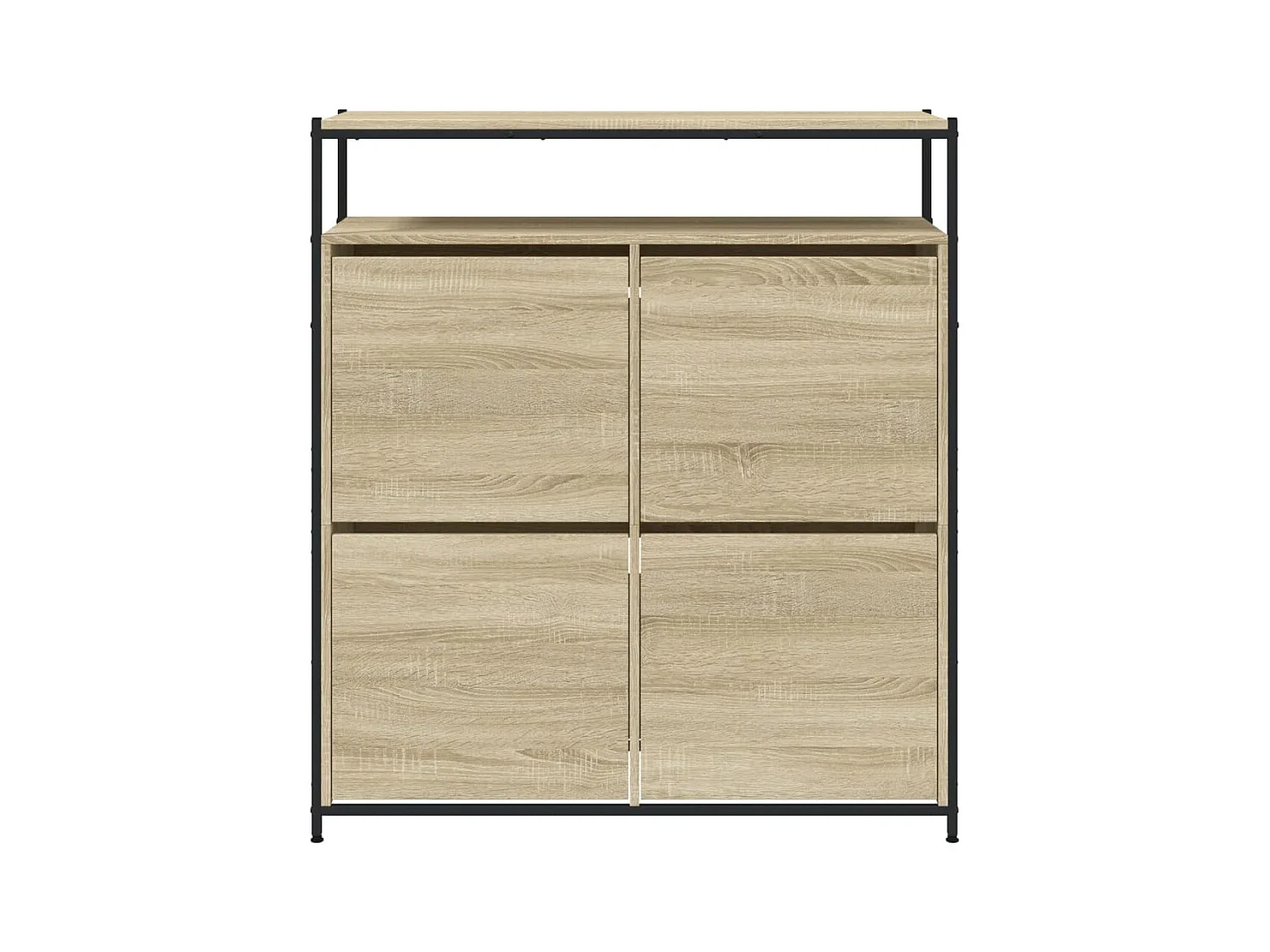 Armoire à chaussures 4 tiroirs rabattables chêne sonoma