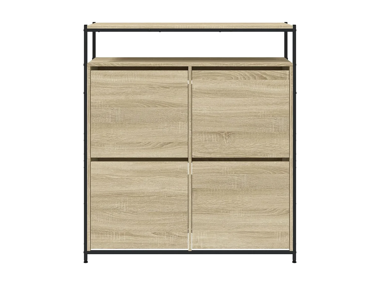 Armoire à chaussures 4 tiroirs rabattables chêne sonoma