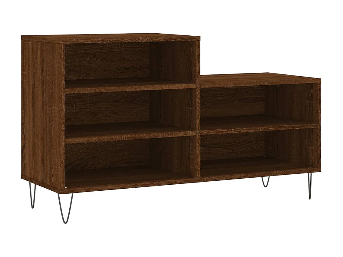 Armoire à chaussures Chêne marron 102x36x60 Bois d'ingénierie