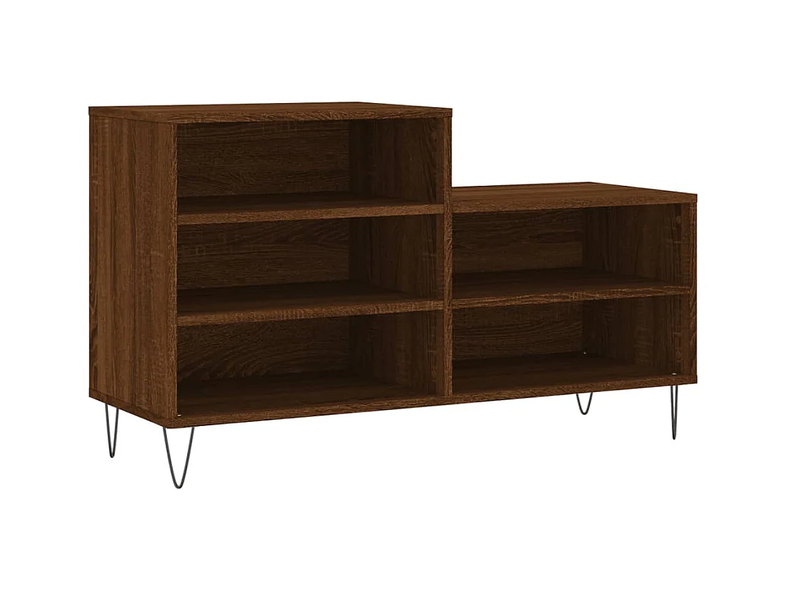 Armoire à chaussures Chêne marron 102x36x60 Bois d'ingénierie